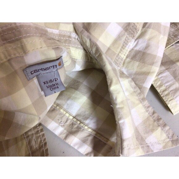 Carhartt Plaid Shirt Womens XS - Picture 6 of 7